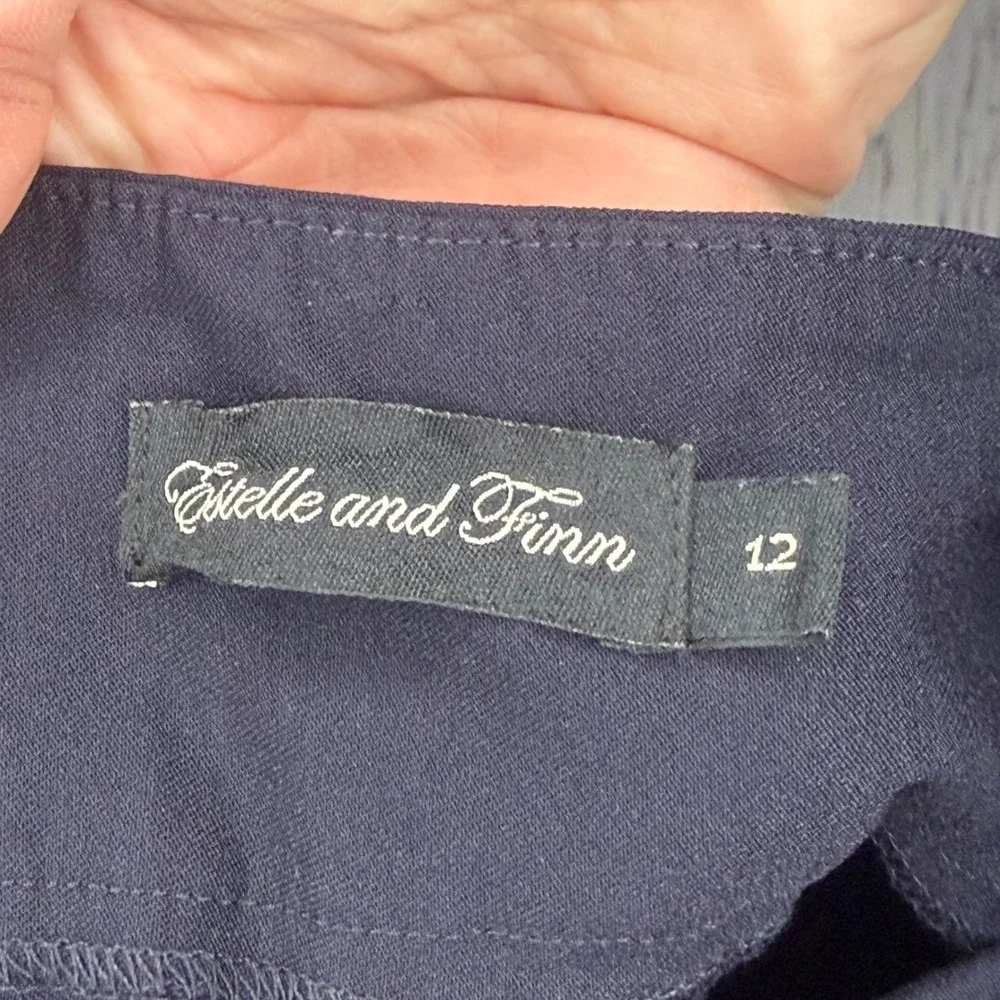 Estelle and Finn Black‎ Straight Leg Dress Pants Women's Size 12 - Picture 3 of 4